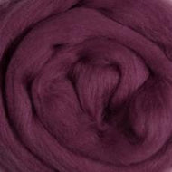 Wool: Merino Top 21.5 micron for wet felting Dyed Berry