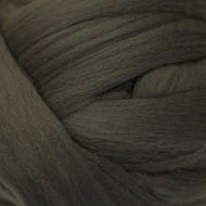Wool: Merino Top 21.5 micron for wet felting dyed Carbon