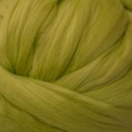 Wool: Merino Top 21.5 micron for wet felting dyed Chartreuse