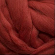 Wool: Merino Top 21.5 micron for wet felting dyed Cinnabar