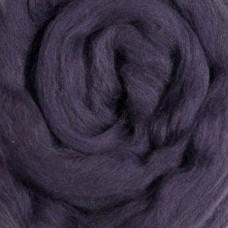 Wool: Merino Top 21.5 micron for wet felting Dyed Plum