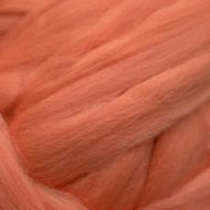 Wool: Merino Top 21.5 micron for wet felting dyed Begonia