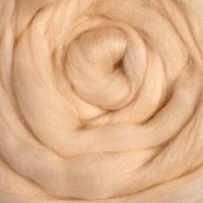 Wool: Merino Top 21.5 micron for wet felting dyed Vanilla