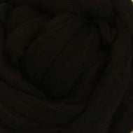 Wool: Merino Top 21.5 micron for wet felting dyed Black