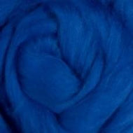 Wool: Merino Top 21.5 micron for wet felting dyed Blue