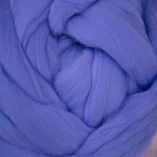 Wool: Merino Top 21.5 micron for wet felting dyed Hyacinth