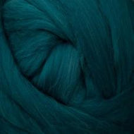 Wool: Merino Top 21.5 micron for wet felting dyed Teal