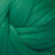 Wool: Merino Top 21.5 micron for wet felting dyed Jade Green