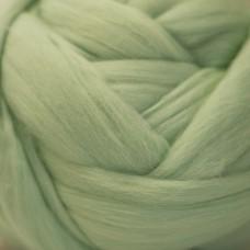 Wool: Merino Top 21.5 micron for wet felting dyed Mint Green