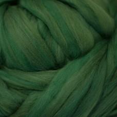 Wool: Merino Top 21.5 micron for wet felting dyed Pine