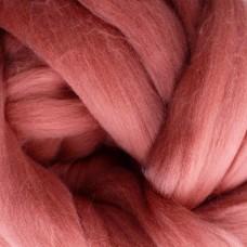 Wool: Merino Top 21.5 micron for wet felting dyed Mulberry