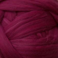 Wool: Merino Top 21.5 micron for wet felting dyed Ruby