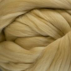 Wool: Merino Top 21.5 micron for wet felting dyed Parchment