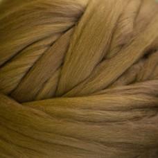 Wool: Merino Top 21.5 micron for wet felting dyed Oak